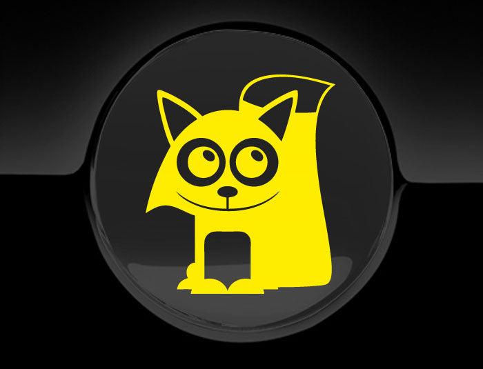 Adorable Fox Fuel Cap Car Sticker