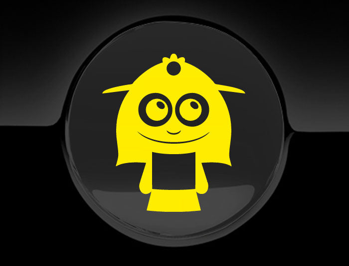 Adorable Lady Fuel Cap Car Sticker