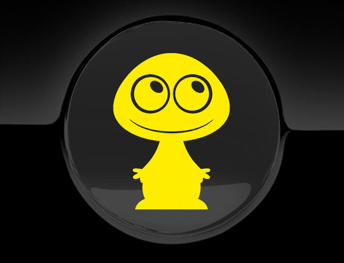 Adorable Alien Fuel Cap Car Sticker