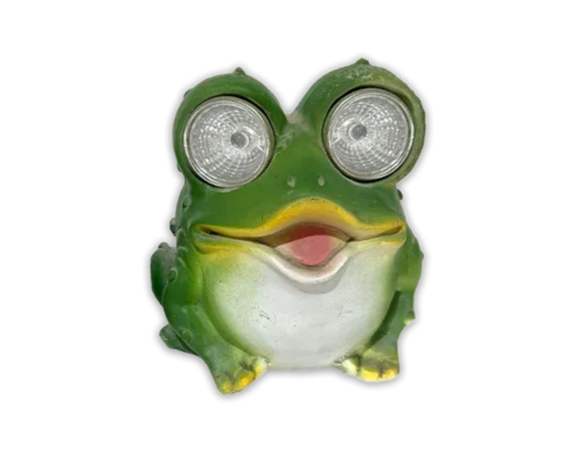 Animal solar light frog/owl 9.5cm
