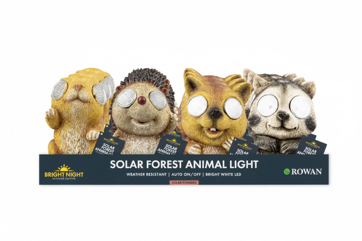 Forest animal solar light 11cm