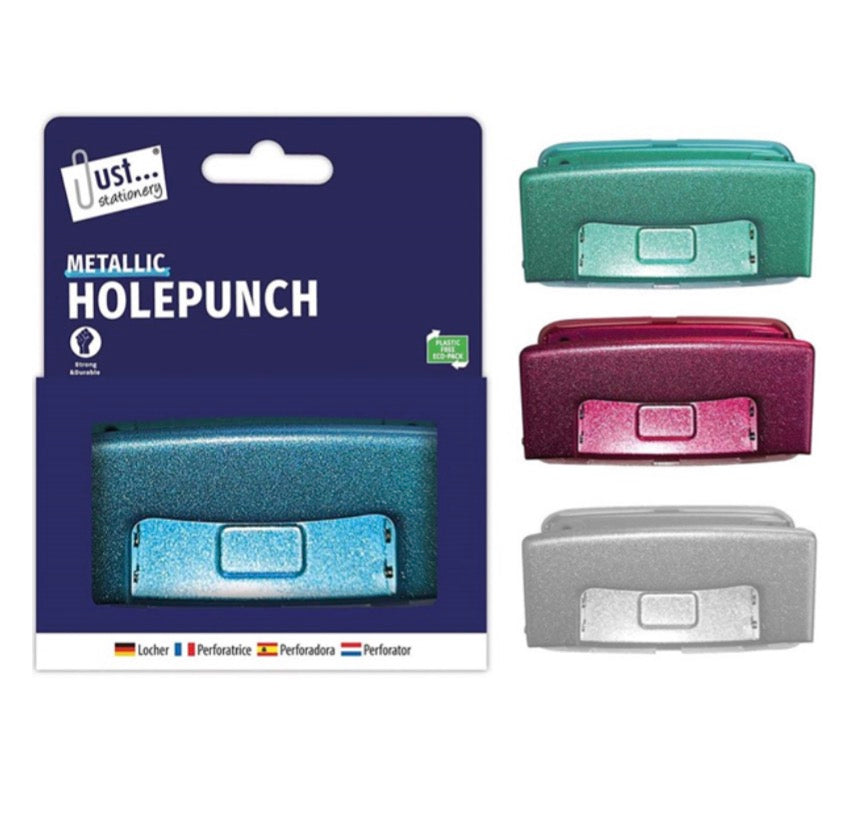 Metallic 2 hole punch