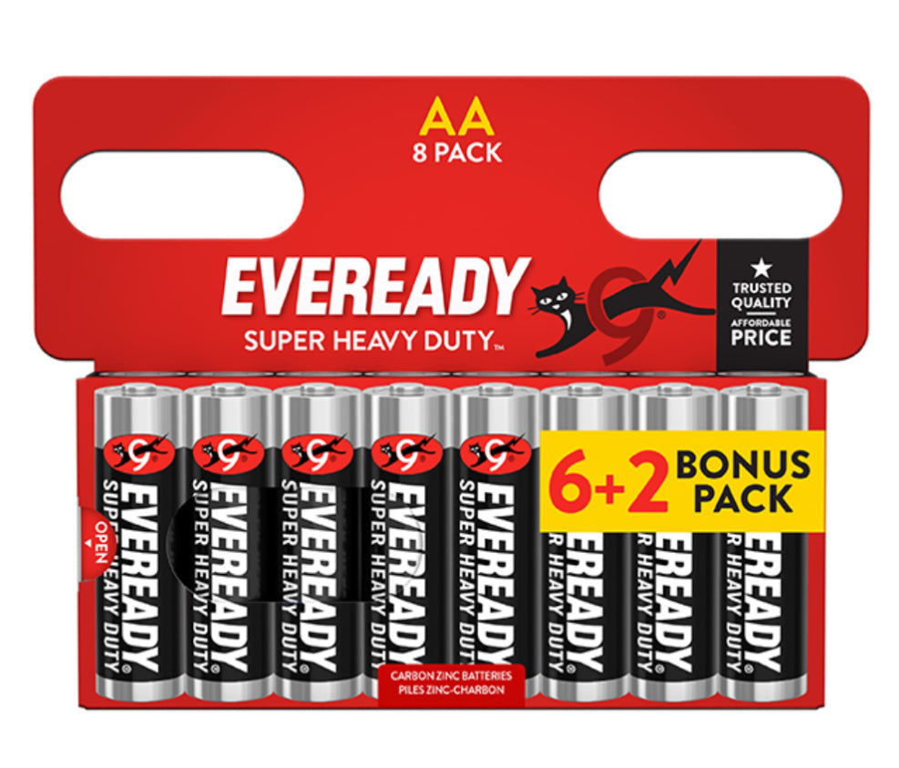 Super heavy duty batteries - AA