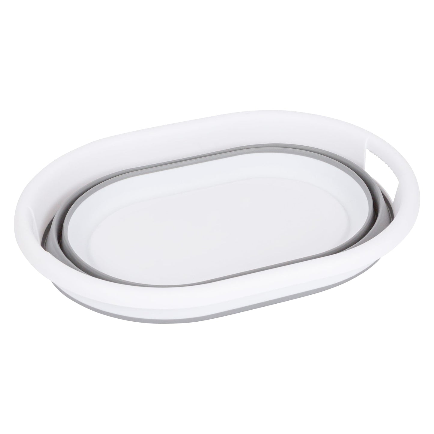 22L Grey Collapsible Laundry Basket