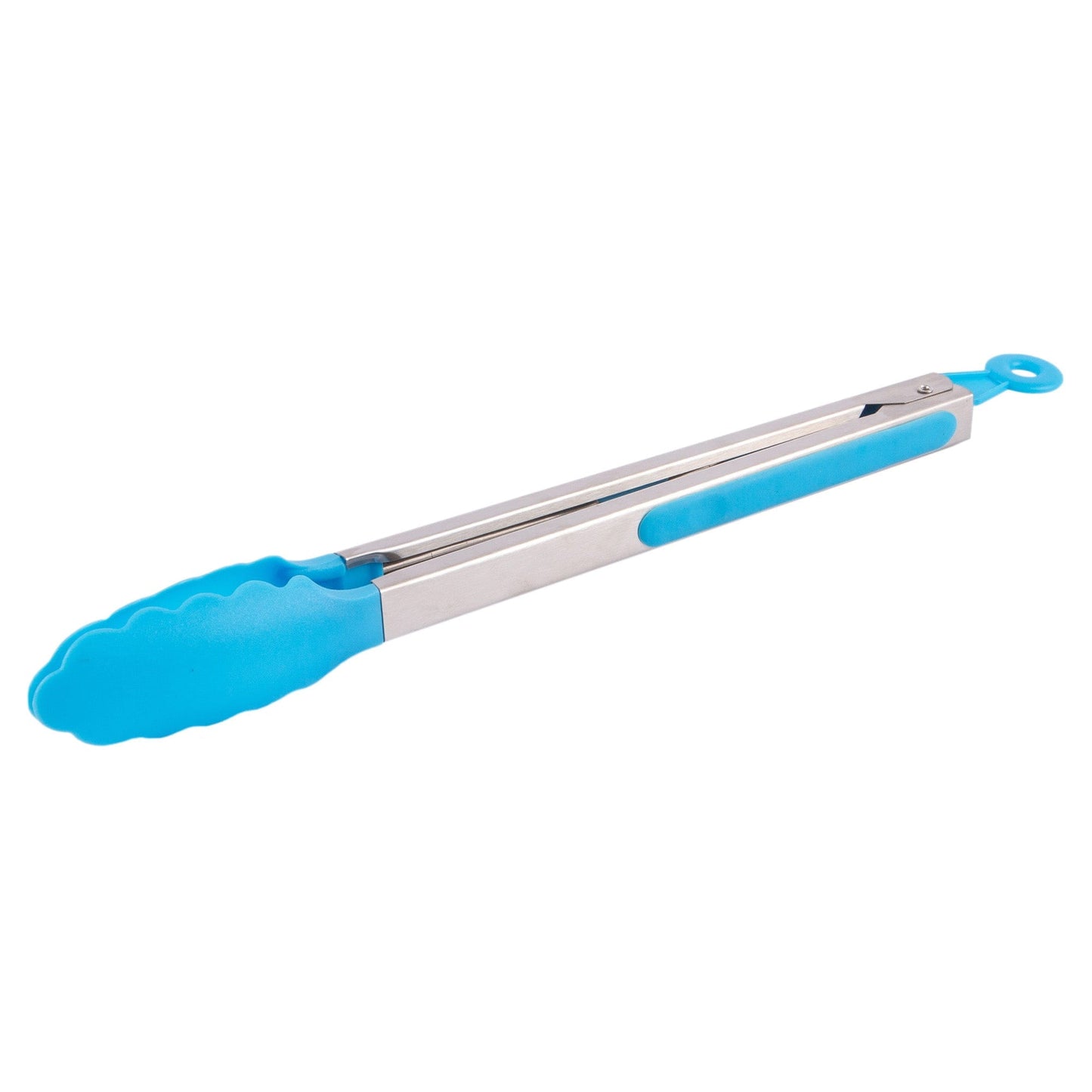 Blue 35cm Stainless Steel Food Tongs