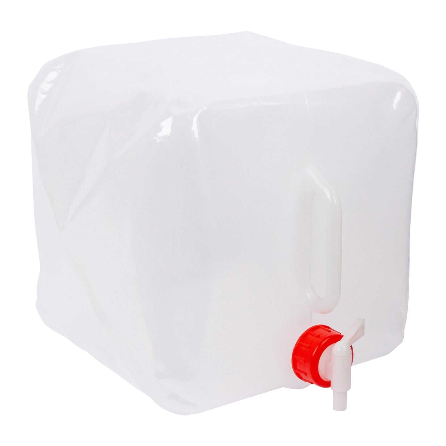 White 15L Plastic Collapsible Water Container with Tap