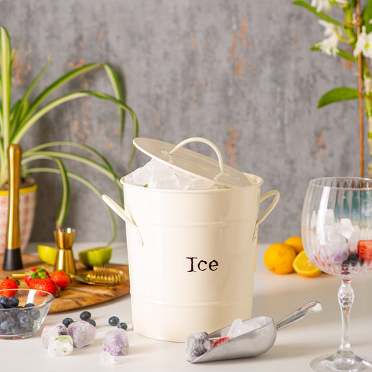 Vintage Ice Bucket with Scoop