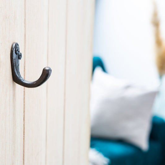 20mm x 45mm Raw Single Robe Hook