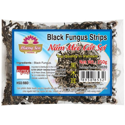 HUONG SEN Black Fungus Strips Nam Meo Cat Soi 250g