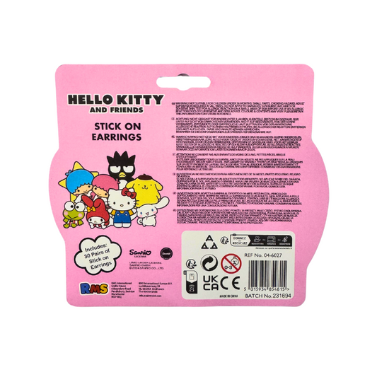 Hello Kitty Stick On Earrings