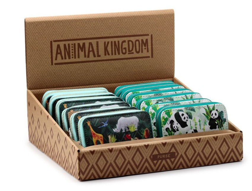 Animal Kingdom zip around purse
