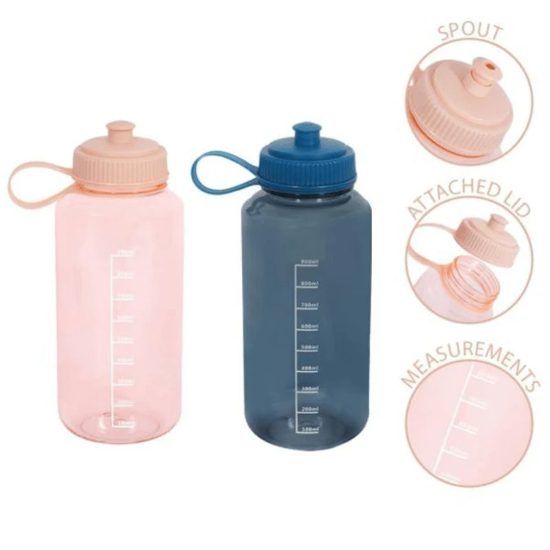 Spout top 1L sports bottle
