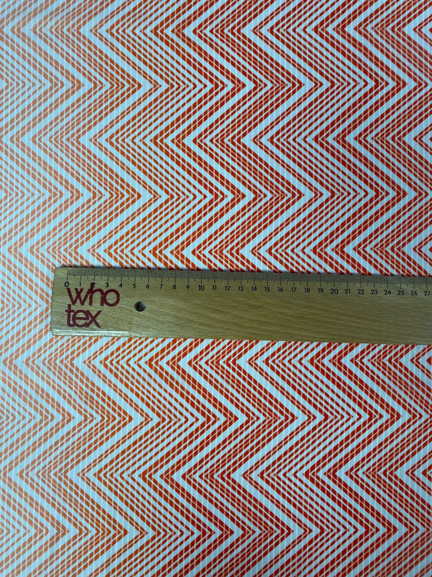 Red and White Chevron Fabric – Custom Printed Fabric, Choose Material by Metre