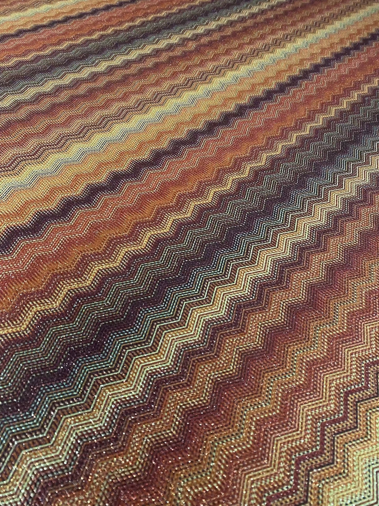 Zigzag Knit Fabric with Lurex