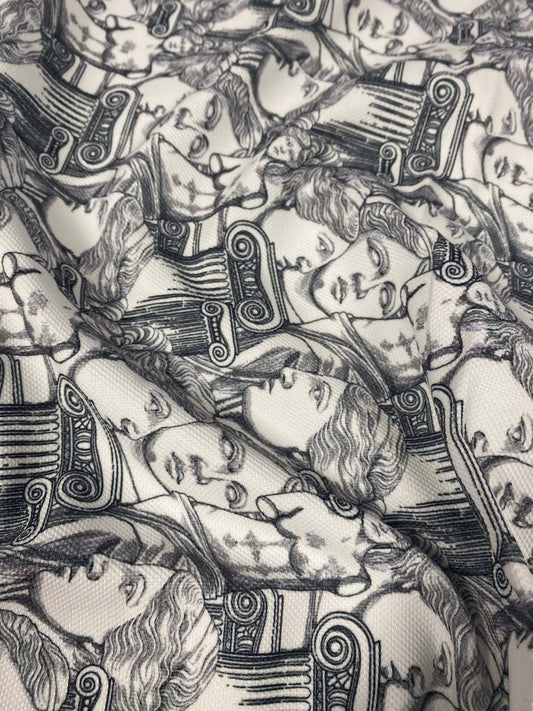 Yunan Heykel Designi Upholstery Fabric for Elegant Home Décor