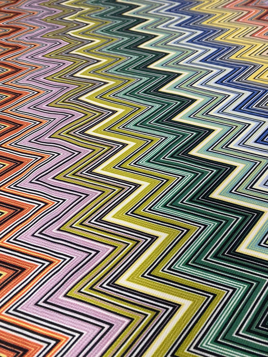 Colorful Zigzag Pattern Upholstery Fabric for Stylish Home Decor