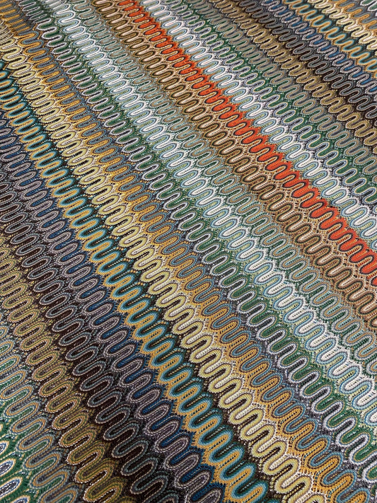 Mesh Zigzag Knit Fabric - Versatile Textiles for Fashion and Crafting