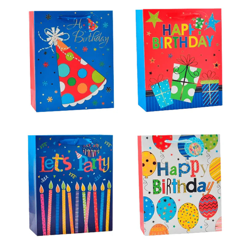 Large gift bag - children’s birthday foiled