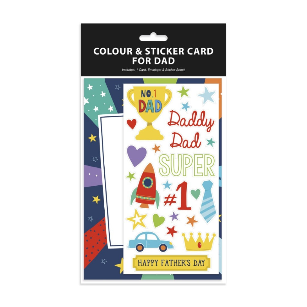 Father’s Day colour & sticker card