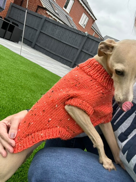 Knitted Jumper - Indigo Fleck
