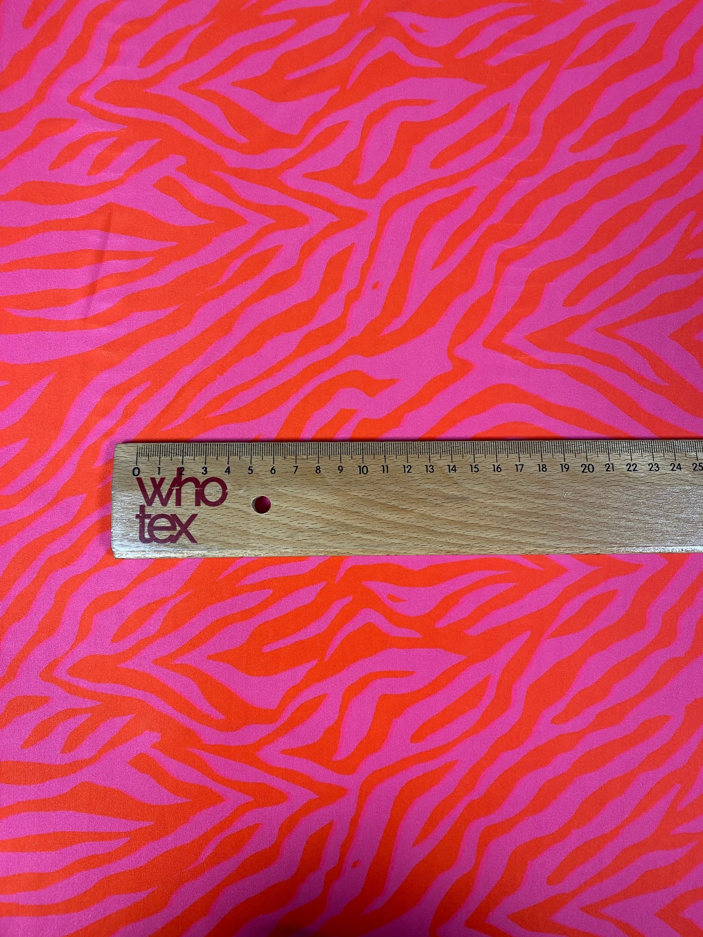 Red Pink Zebra Print Spandex Fabric by the Metre