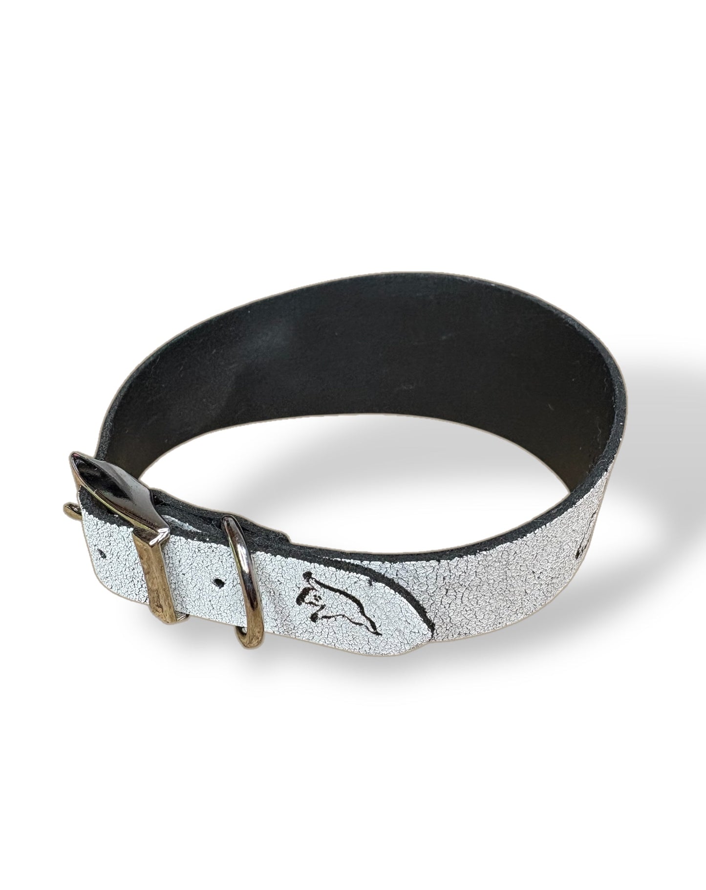 Leather Collar - HALLOWEEN - Ghosties