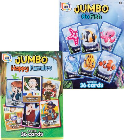 A4 jumbo card game - go fish/happy families