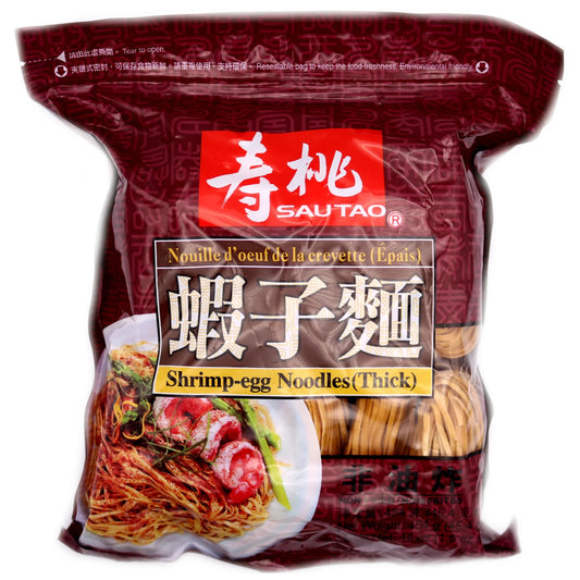 SAUTAO Shrimp-egg Noodles (Thick) 454g