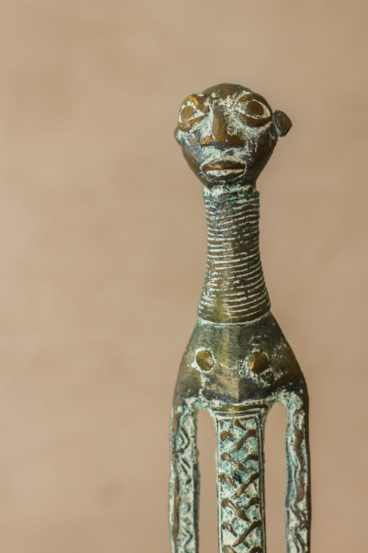 Benin Bronze Sculpture - 1.3