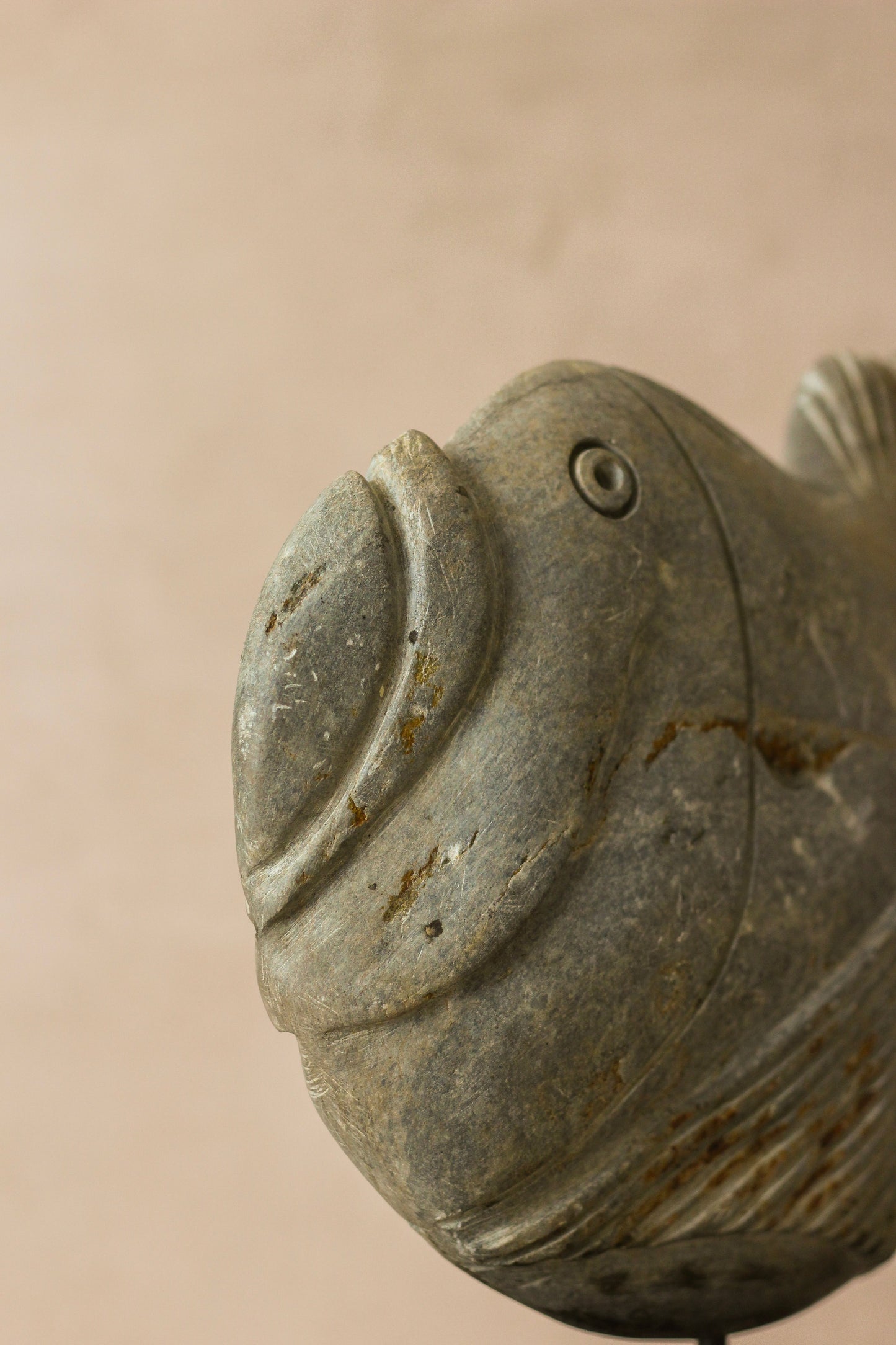 Stone Fish Sculpture - Zimbabwe - 97.1