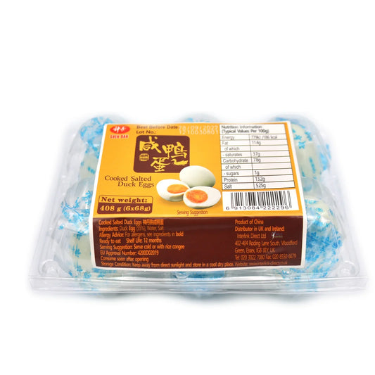 SHEN DAN Cooked Salted Duck Eggs 408g 6pcs