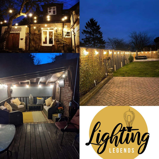 5 Pack Spare 2W Outdoor Elite Festoon Waterproof Heavy Duty LED Warm White Bulbs