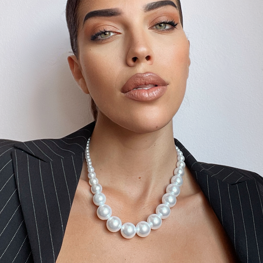 Jura Graduated Statement Pearl Necklace