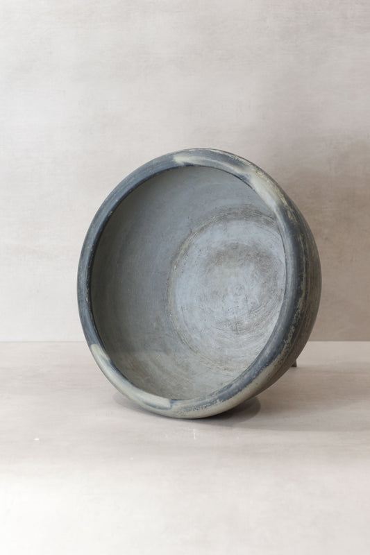 Wabi Sabi Antique Matt Grey Terracotta Bowl - OGB 02