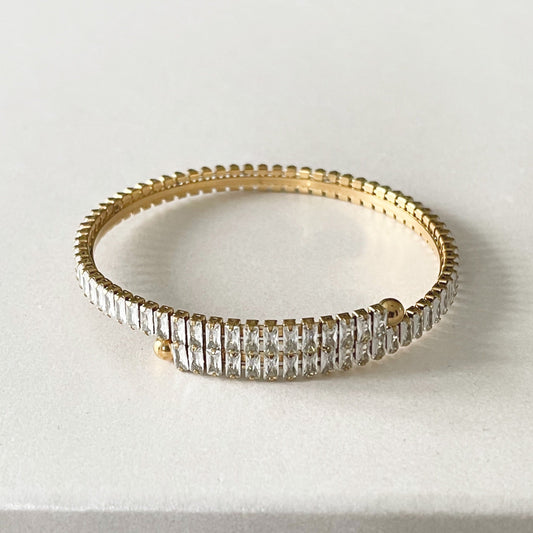 Avery Luxe 18k Gold Plated Jewelled Bracelet