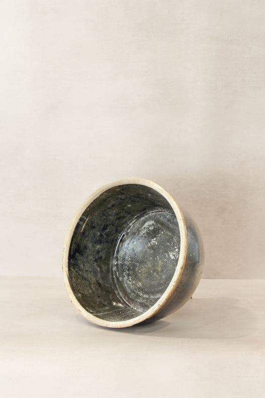 Wabi Sabi Antique Dark Glazed Terracotta Bowl - ODB 03