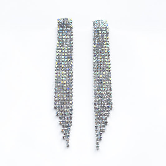 Aspen Silver Statement Cascade Earrings