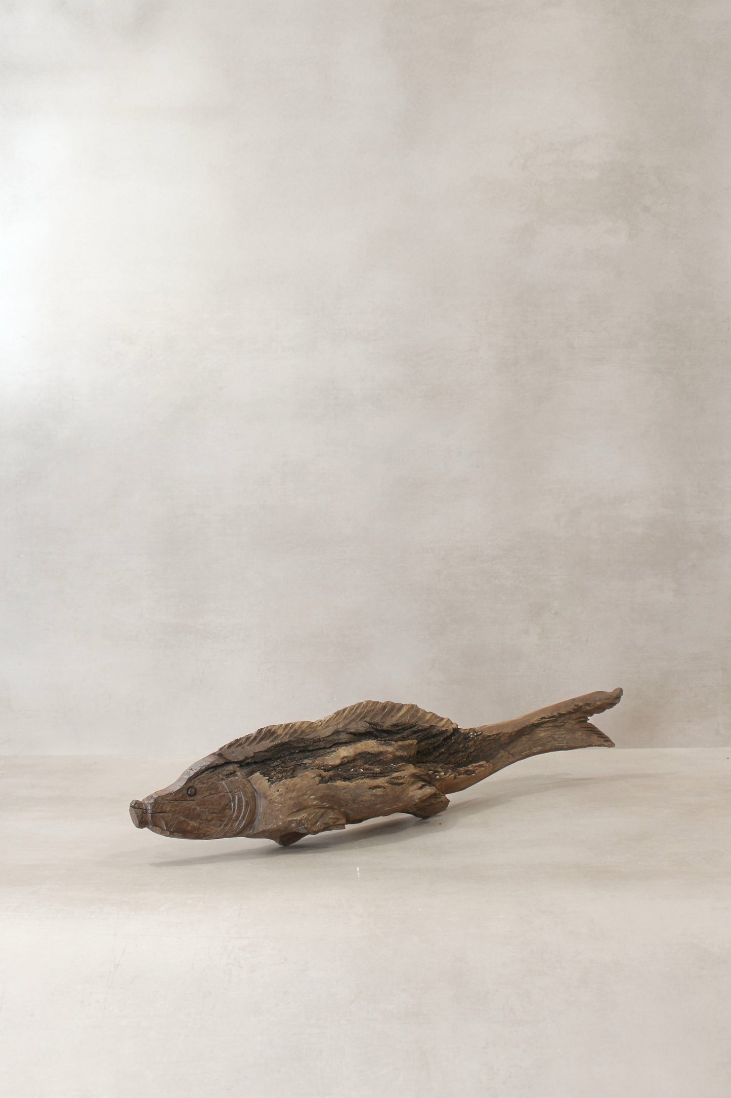 Driftwood Hand Carved Fish - (14.2)