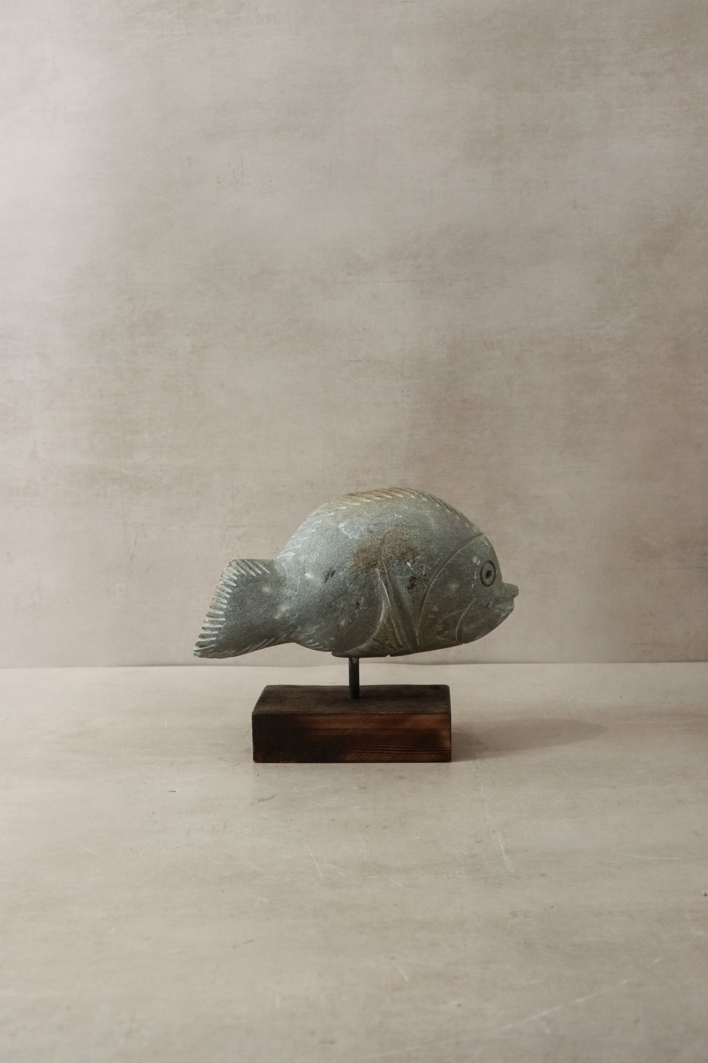 Stone Fish Sculpture - Zimbabwe - 29.3