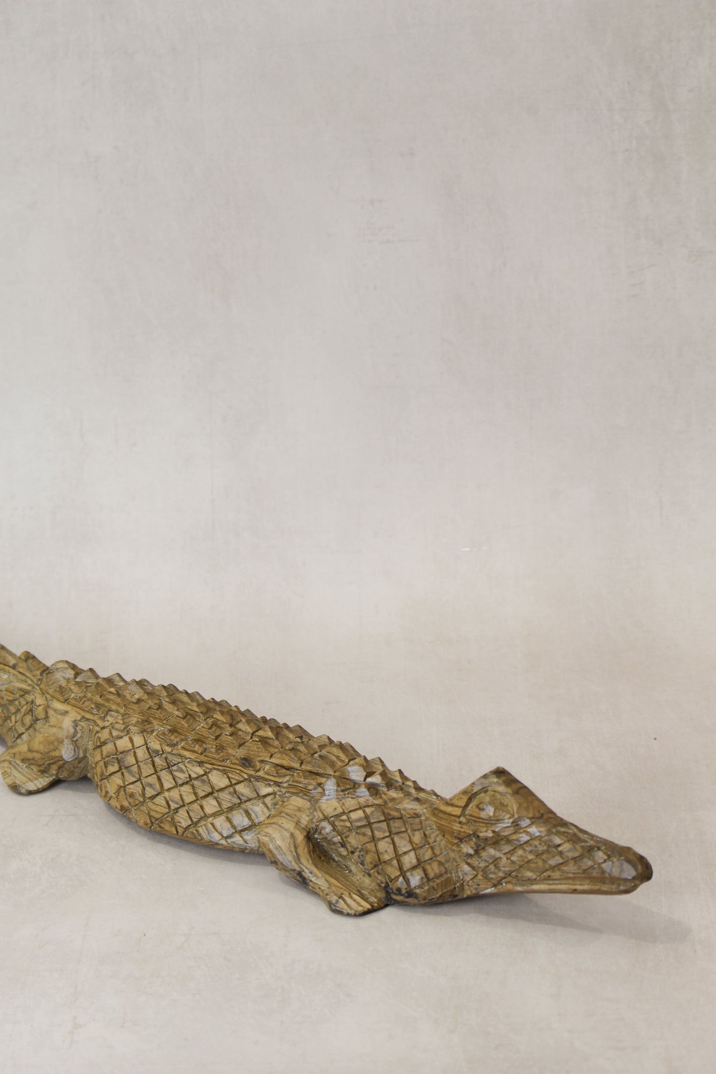Zimbabwe Crocodile sculpture 56.2