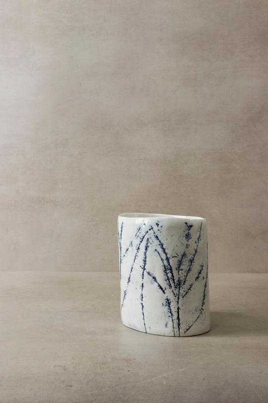 Cobalt Blue Fynbos Vase - n° 16