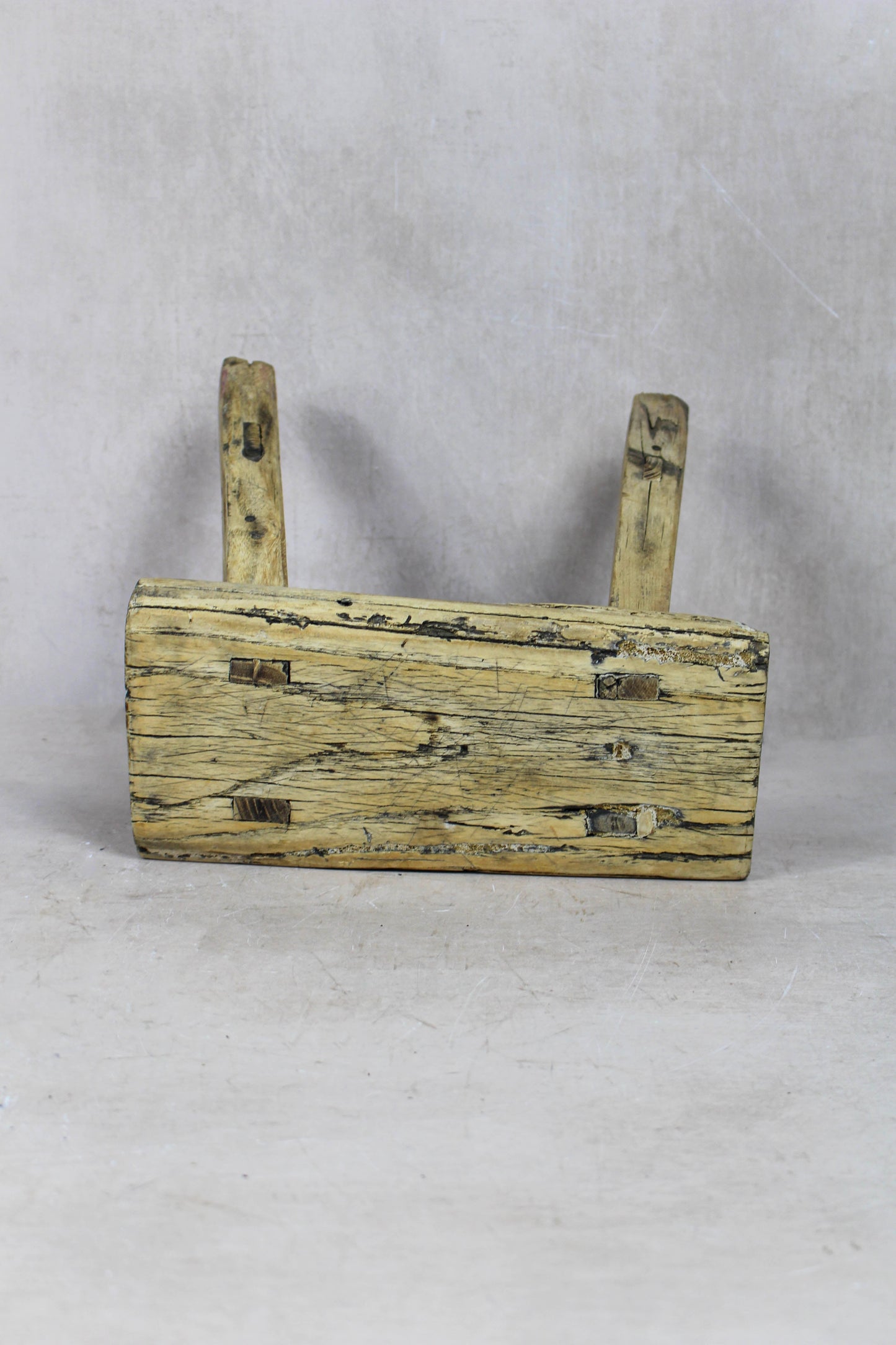 Vintage Rustic Stool Small - Elm wood - 41