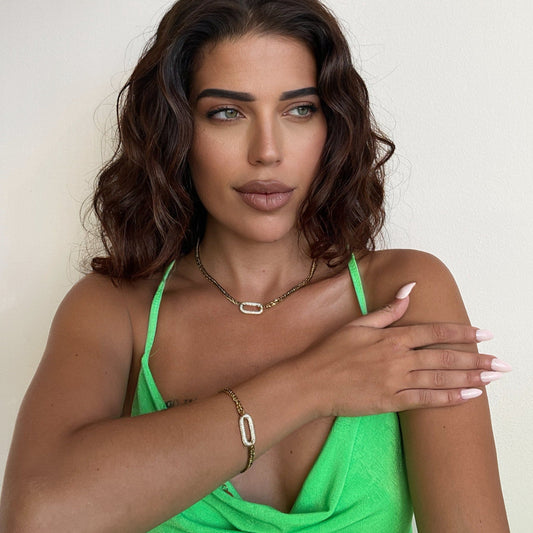 Harlow Luxe 18k Gold Plated Statement Necklace