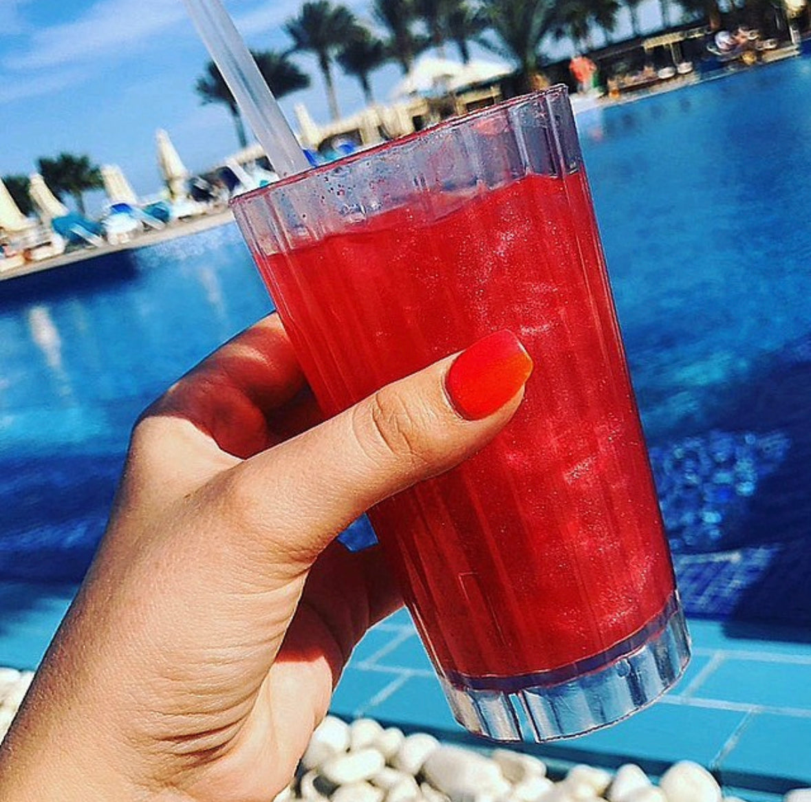 Red Edible Drink Shimmer