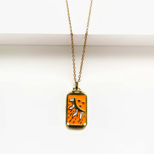 Aviana Celestial Enamel Pendant Necklace