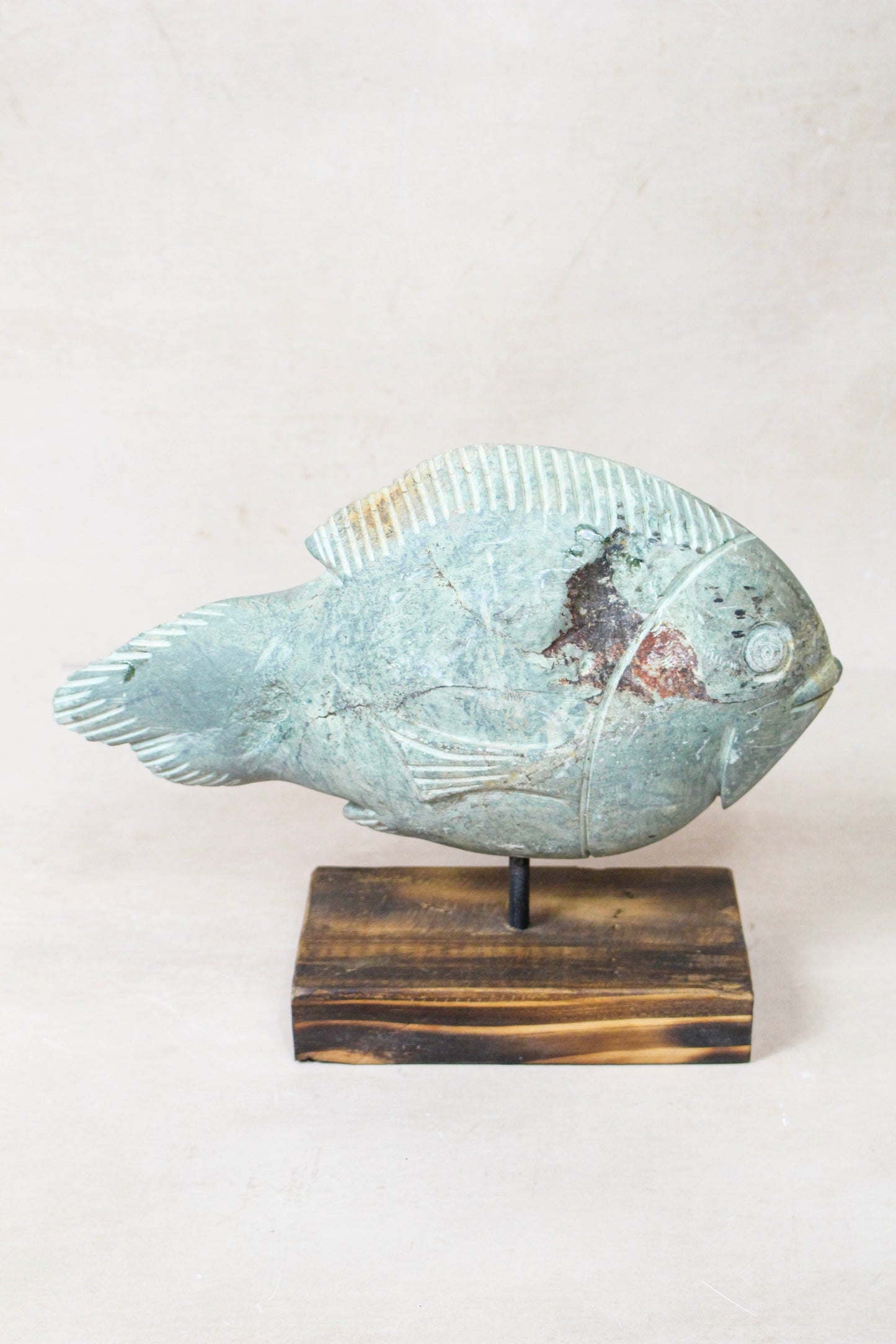 Stone Fish Sculpture - Zimbabwe - 159.12