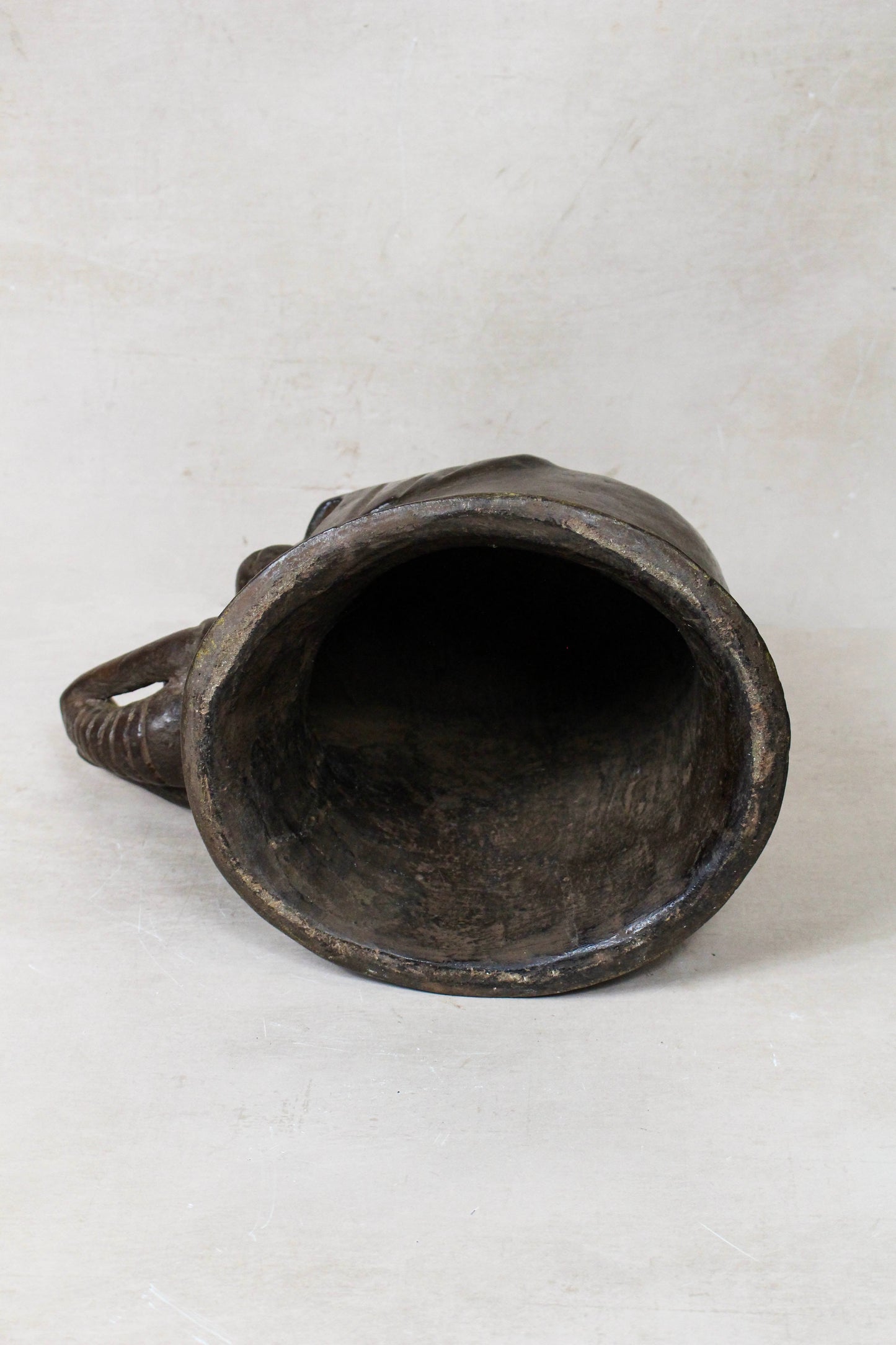 Makonde Mangbetu Elephant Head Sculpture - 234.2