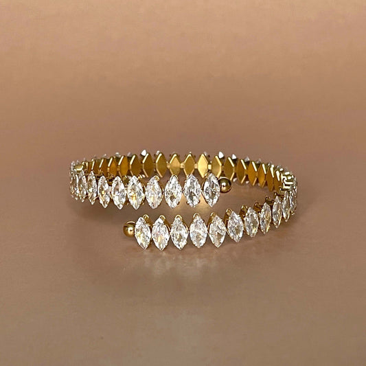 Kusum Luxe 18k Gold Plated Jewelled Bracelet