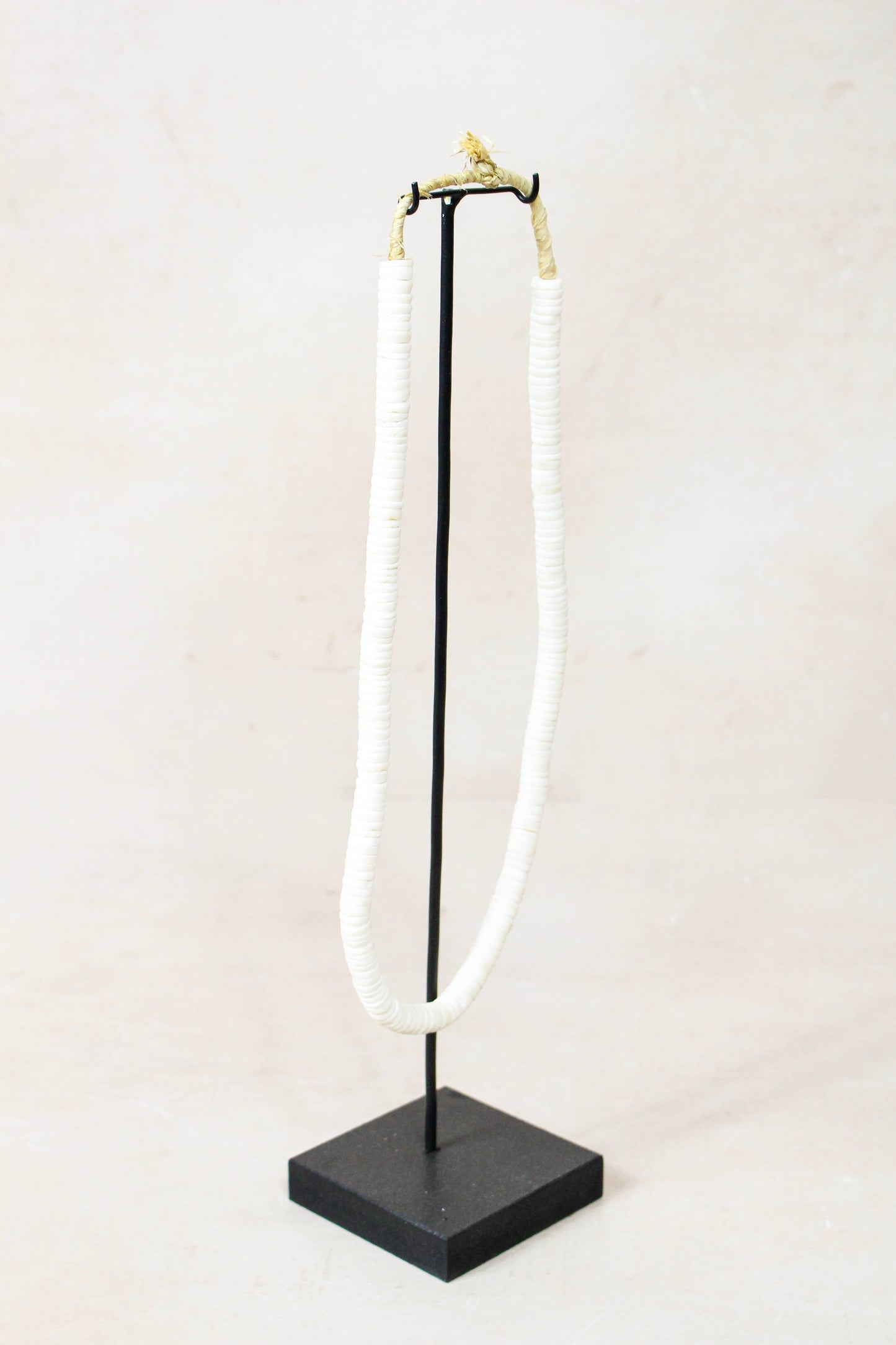 Handcrafted Ostrich Eggshell Heishi Necklace - 217.2