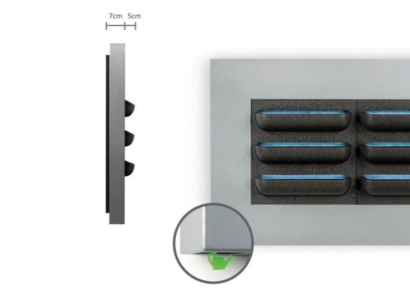LIVE PICTURE - Living wall frame - 192cm - White
